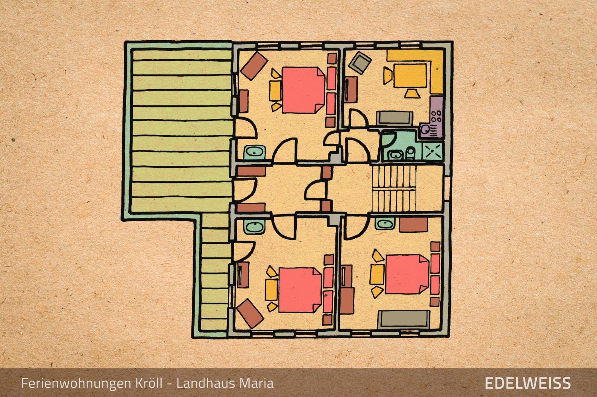 מאיירהופן Ferienwohnungen Kroll - Appartements Viktoria Und Landhaus Maria חדר תמונה